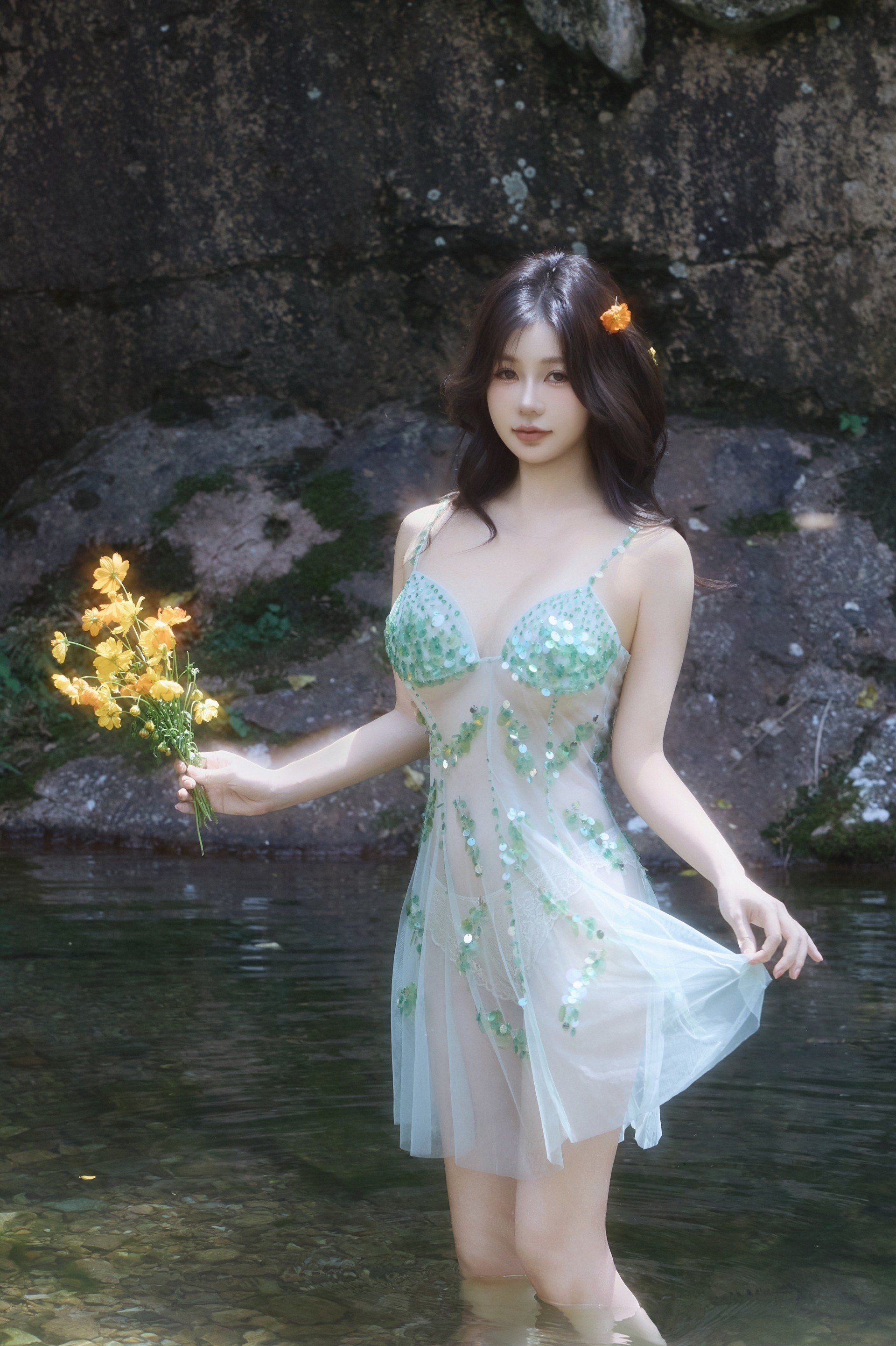 68cfd76cdea67.jpg 【原版无水印首发】秀人网 尹甜甜 新作 户外小溪边 / 73P+1.61G