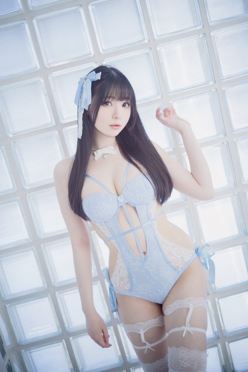 霜月shimo – Blue Lingerie [41P-309MB]