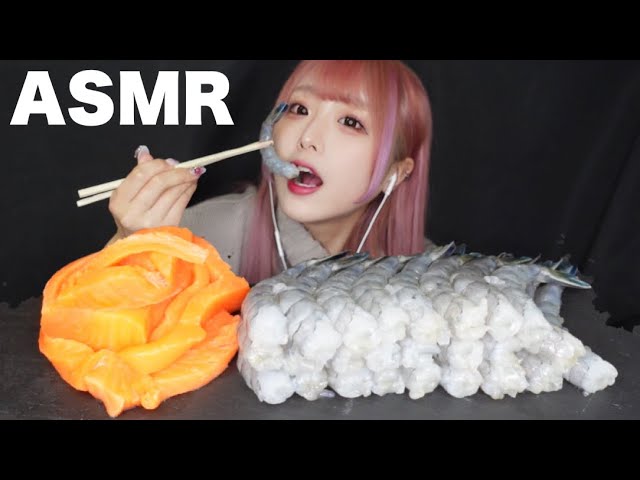 图片[1]-[神乐]天使虾和三文鱼刺身の咀嚼音-神乐日菜子 / 日本ASMR-秀房