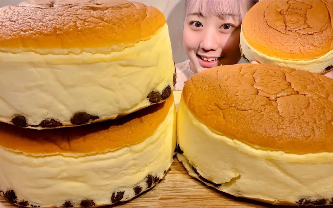 图片[1]-[MIYU美优]超级美味的瑞可爷爷奶酪芝士蛋糕|吃播-MIYU美优 / 日本ASMR-秀房