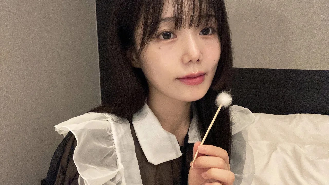 图片[1]-[柚子]带你去女仆的房间清理耳朵|精油按摩|角色扮演-Jamonghae柚子 / 韩国ASMR-秀房