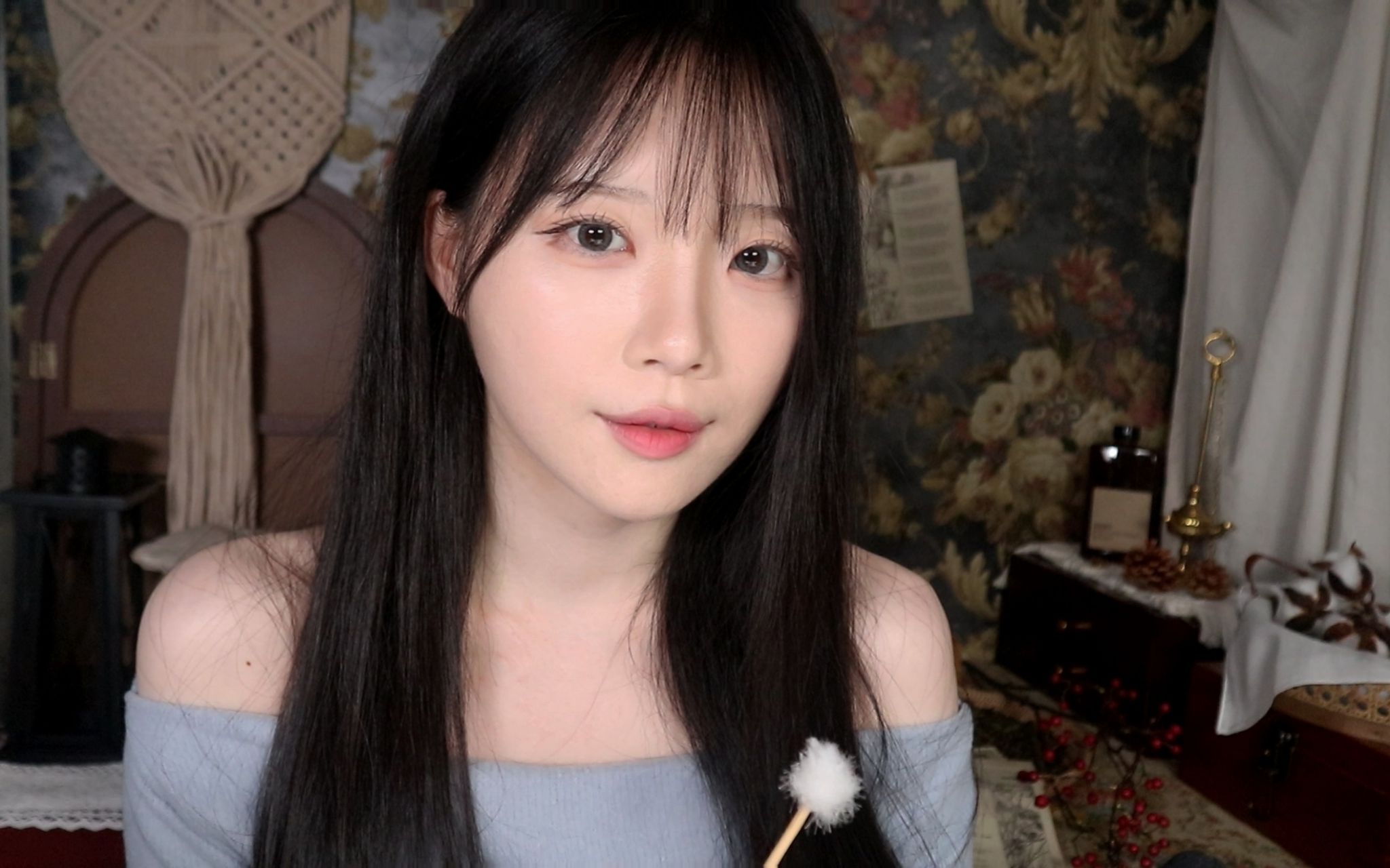 图片[1]-[nara]超好睡的采耳视频|nara竟然差点睡着了？-ASMR nara / 韩国ASMR-秀房