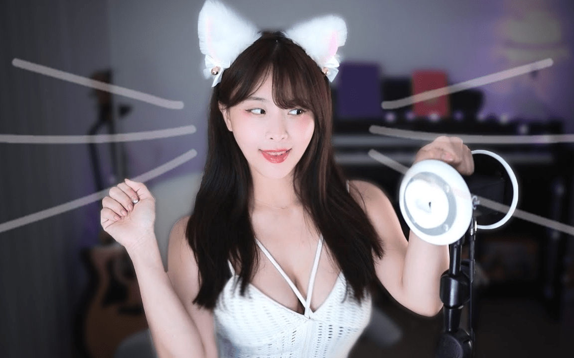 图片[1]-[Mimo]可爱猫咪姐姐的耳朵按摩-Mimo 미모 / 韩国ASMR-秀房