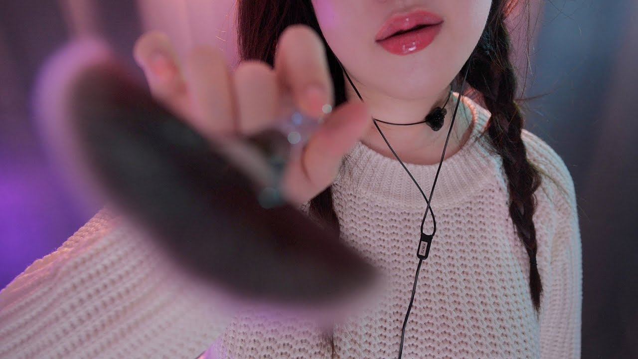 图片[1]-[PPOMO]用18种刷子刷刷你的脸和耳朵️-番茄PPOMO / 韩国ASMR-秀房
