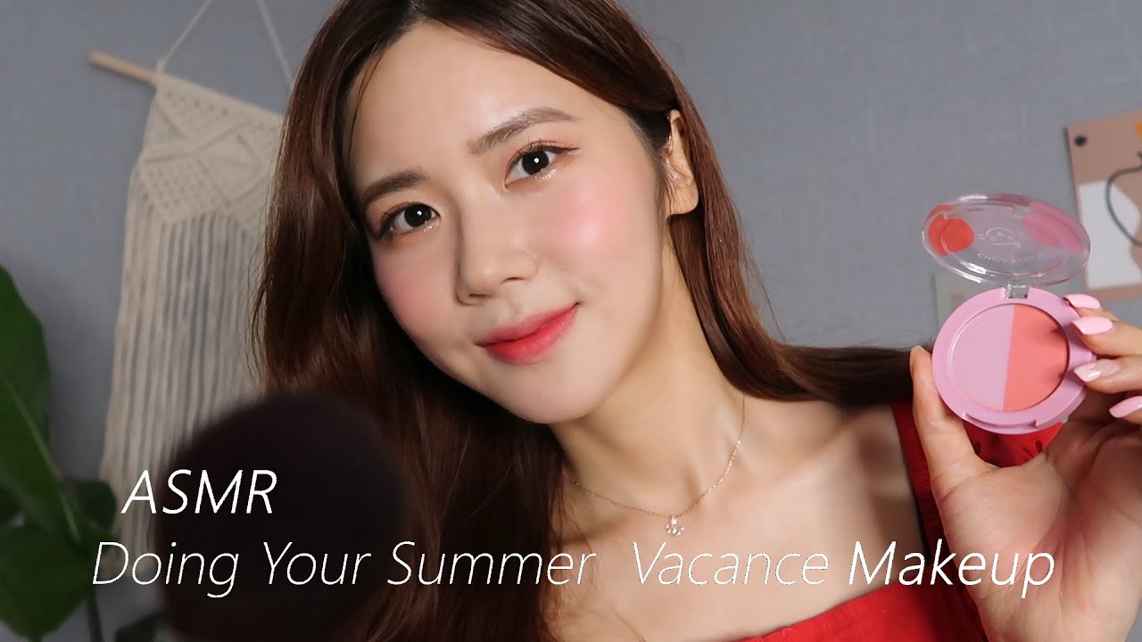 图片[1]-夏日画一个美美的妆一起去旅行吧✈️-ASMR몽실언니Mongsilunnie / 韩国ASMR-秀房