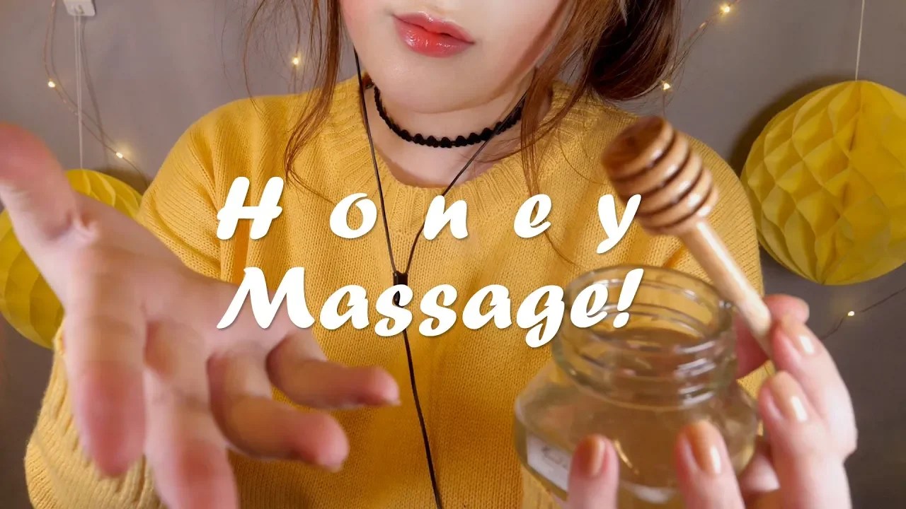 图片[1]-[PPOMO]用柔软的蜂蜜按摩你的脸和耳朵-番茄PPOMO / 韩国ASMR-秀房