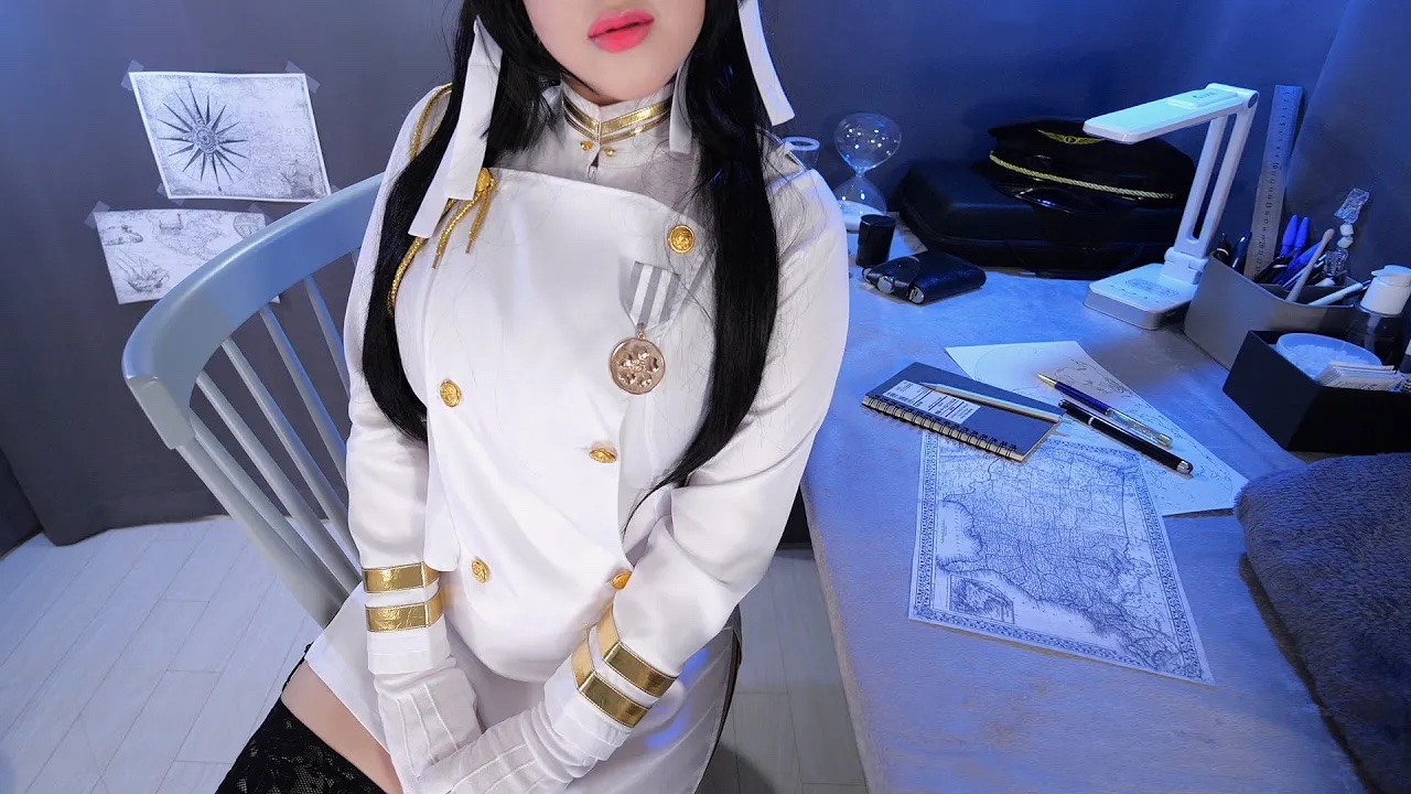 图片[1]-[ppomo]大姐姐帮你清洁耳朵|碧海航线爱宕犬Cosplay-番茄PPOMO / 韩国ASMR-秀房