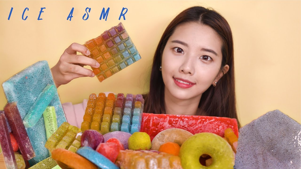 图片[1]-[吃冰块]夏天必看的吃冰视频，牙齿不好的同学请不要轻易尝试-ASMR Suna 꿀꿀선아 / 韩国ASMR-秀房
