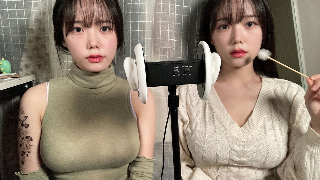 图片[1]-[Jamonghae]双倍愉悦：双胞胎清洁按摩耳朵，尽享极致耳部SPA体验-Jamonghae柚子 / 韩国ASMR-秀房
