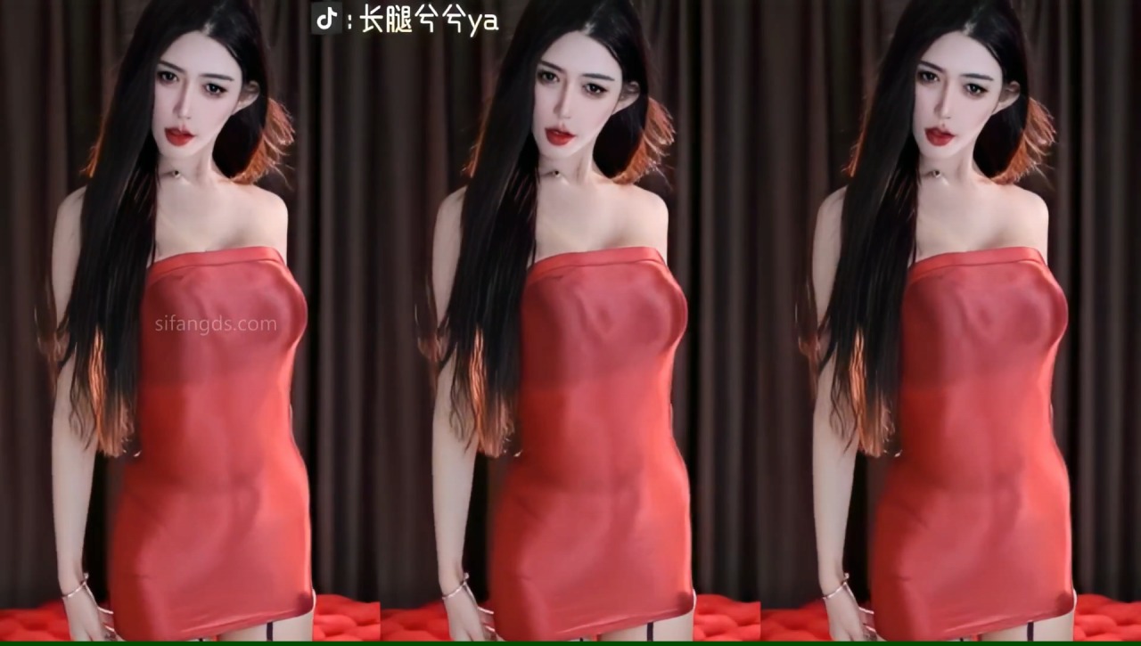 【虎牙】长腿兮兮 鱼网丁字抖臀特写定制【3V-406M】
